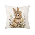 thumbnail image 2 of Uuiauoio Spring Easter Bunny Throw Pillow Covers Rabbit Decorative Pillows Case Soft Velvet Cushion Covers for Couch Sofa Patio Garden Spring Decor, 2 of 6