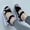 Black, variant on GERsome Womens Summer Sandals Fashion Slope Heel Sandals Comfortable Round Toe Leisure Vacation Sandals Shoes Trendy Gift Sandals