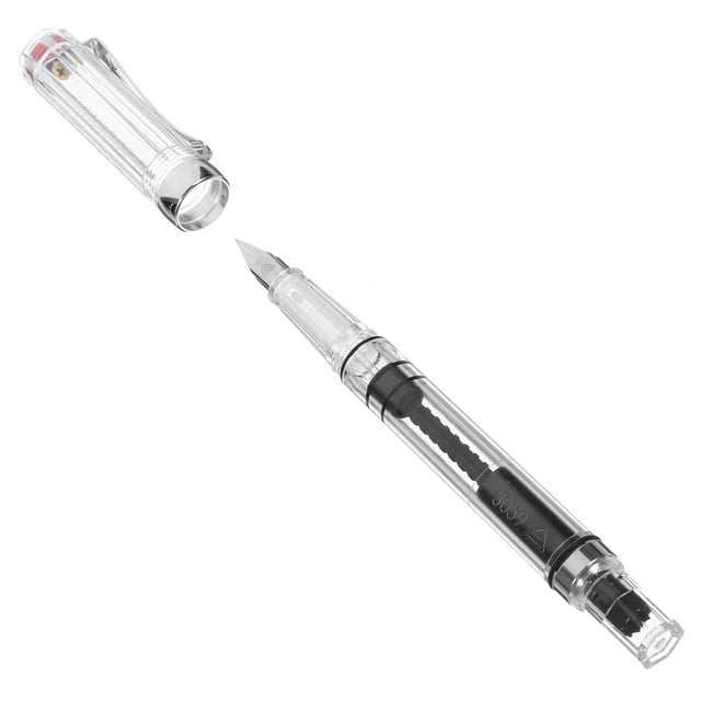 Homoyoyo Smooth Writing Pens Transparent White Plastic Students 1Pcs Back to School