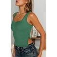 thumbnail image 2 of Womens Going Out Crop Tops Backless Tank Tops Summer Y2k Teen Basics Cute Clothes Green S, 2 of 5