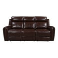 thumbnail image 3 of Bowery Hill Modern Geuine Leather & Hardwood Sofa in Brown Finish, 3 of 4