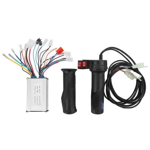 Controlador de velocidad cepillado para bicicleta eléctrica, controlador de velocidad para bicicleta eléctrica cepillado de 350 W y empuñadura del acelerador con controlador de velocidad para bicicleta eléctrica multifuncional