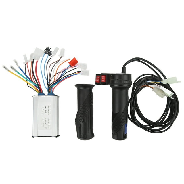 Controlador de velocidad para bicicleta eléctrica de 350 W con función de marcha atrás y acelerador de tres velocidades para actualización a 24 V y 36 V.