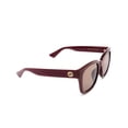 thumbnail image 4 of Gucci Women's 54mm Sunglasses, Red, 4 of 6