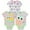 Gray, variant on Baby Yoda Boys 3 Pack Character Onesie, Newborn