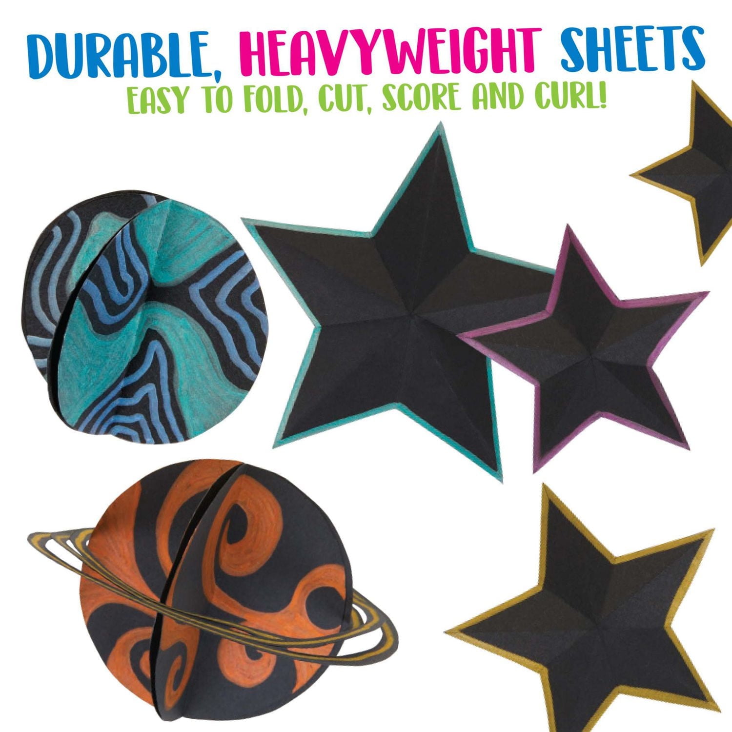 Papier construction Crayola Project de première qualité Noir - 50 feuilles Papier construction de première qualité