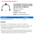 thumbnail image 2 of Front Right Upper Control Arm and Ball Joint Assembly - Compatible with 2007 Mercedes-Benz R63 AMG Base, 2 of 2