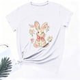 thumbnail image 6 of CHUMUD Happy Easter Shirts for Women Summer Casual Tees Short Sleeve Funny Bunny Flower Graphic Shirt Easter Tee Bow Colorful Tops, 6 of 6
