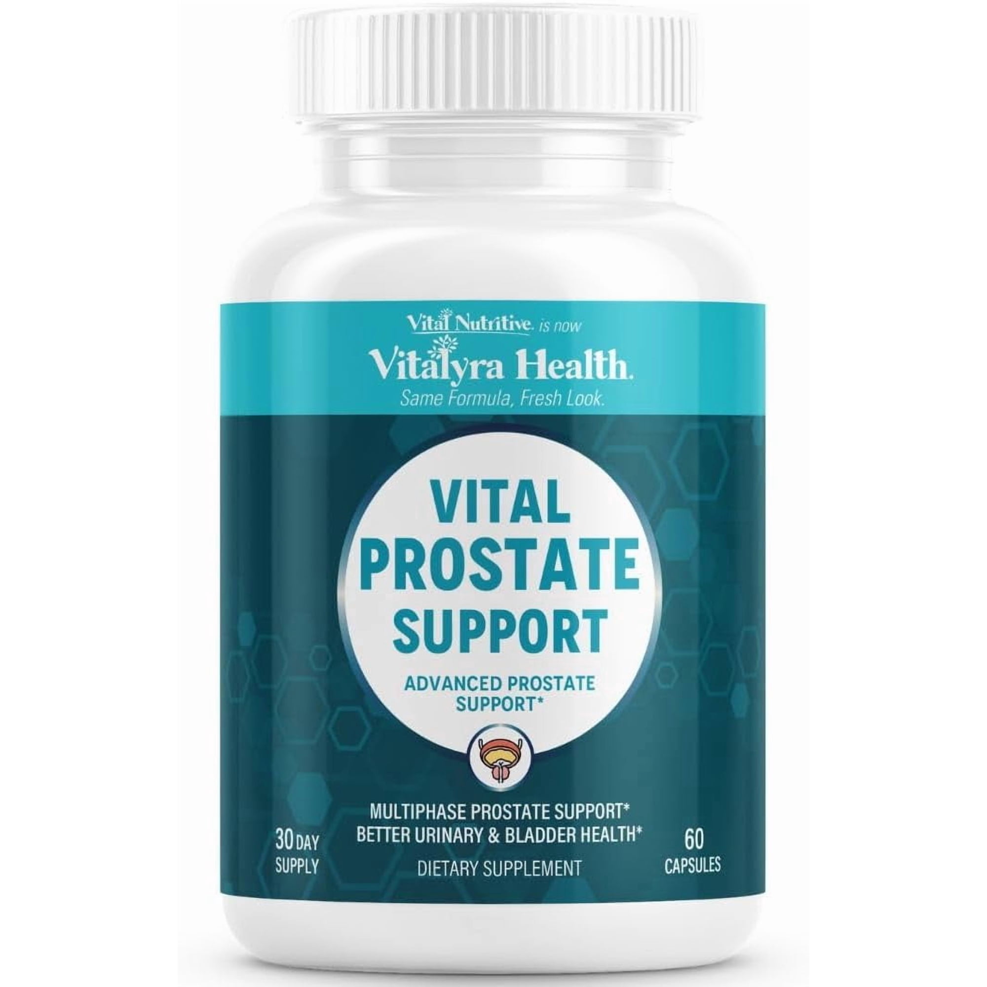 Vital Nutritive Prostate Support Supplement for Men - Saw Palmetto, Beta-Sitosterol, Pygeum & Zinc - Urinary Flow & Bladder Health - 60 Capsules