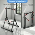 thumbnail image 5 of Wesfital Foldable Pull Up Bar Station, Adjustable Multifunction Power Tower Dip Bar Home Gym Strength Training Workout Equipment 700 LBS, 5 of 7