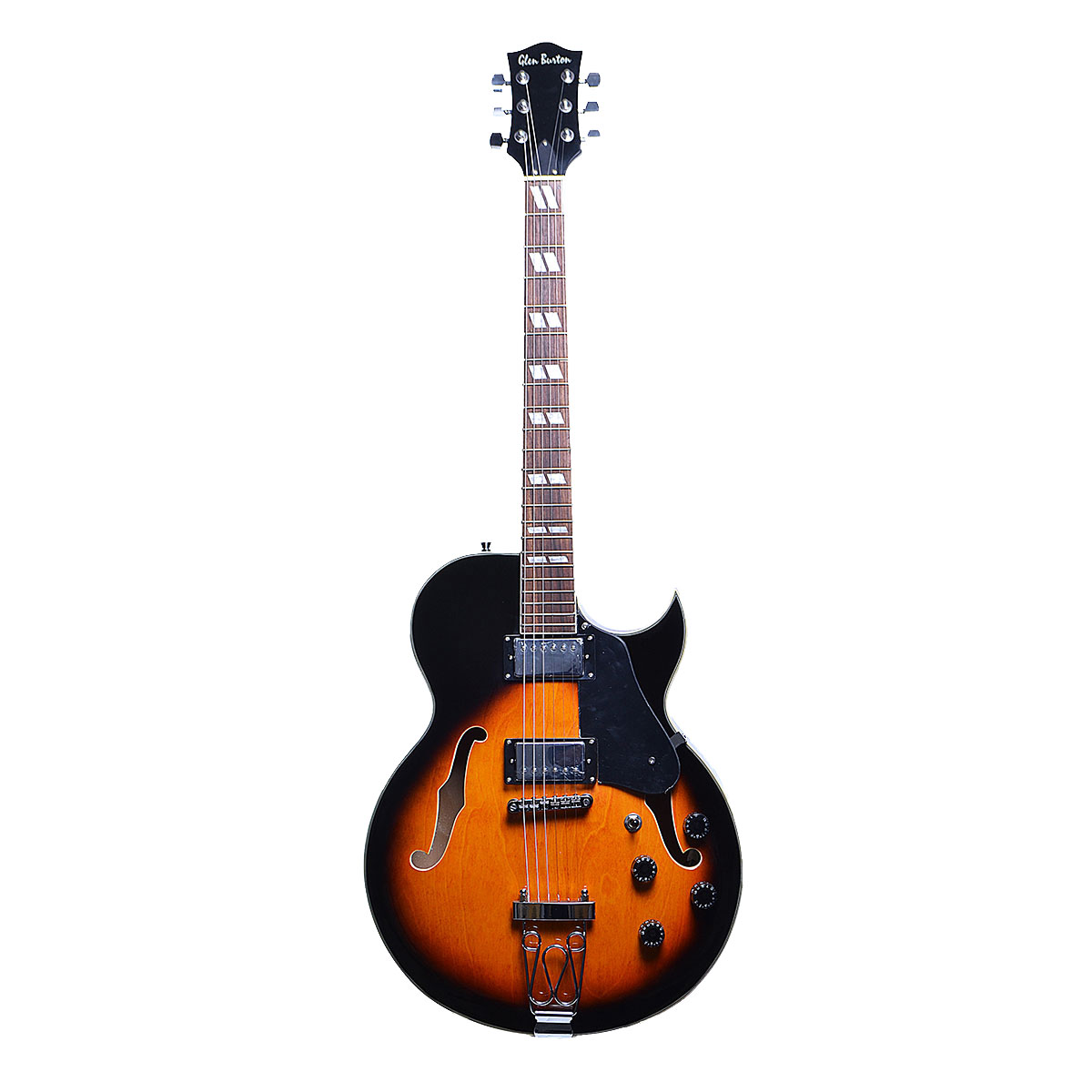 Electric Guitar, Hollow Body Smooth Jazz Guitar with Dual Humbucker