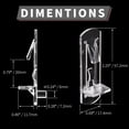 thumbnail image 2 of HUGFEGWE 50 Pcs Plastic Locking Shelf Pins 6mm, 3/4" Clear Plastic Locking Shelf Support Peg Clips for 6mm Diameter Peg Hole & 3/4 Inch Cabinet Shelf CJB91-55038, 2 of 9