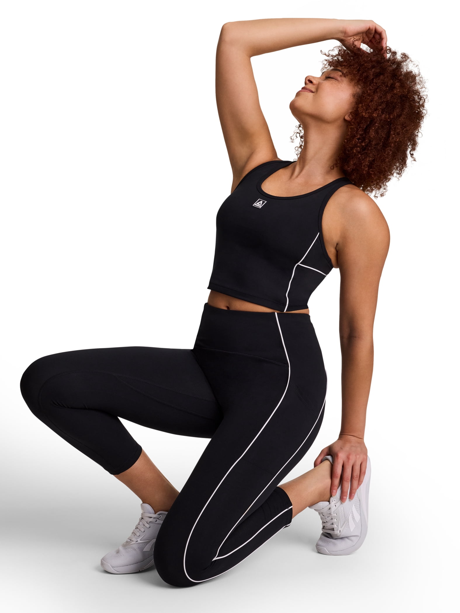 Reebok Women's and Women's Plus Team Player High Rise Capri Legging, Sizes XS-4X
