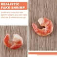 thumbnail image 6 of 1set 1 Box 12Pcs Artificial Shrimp Figures Plastic PVC Realistic Sea Life Foods Seafood Cooked Peeled Shrimps Model Decoration for Home Kitchen Market Display Party Photo Props Colorful, 6 of 6