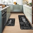 thumbnail image 3 of 2Pcs Runner for Kitchen Nonslip Set Kitchen Floor Mats for Bathroom Non Slip Waterproof Standing Kitchen Runner Mats 17\u201dx24\u201d+17\u201dx48\u201d, 3 of 6