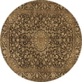 thumbnail image 1 of Ahgly Company Indoor Round Persian Brown Traditional Area Rugs, 5' Round, 1 of 4