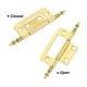 thumbnail image 4 of 10 Pcs Bisagra No Mortaja de Metal, Bisagras para Puertas de Gabinete para Hardware de Muebles, Ventana de Closet, Dorado, 4 of 5