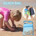 thumbnail image 3 of Sacs de Plage en Maille Colorée pour Enfants Sac de Jouets Filtrant Portable Sacs de Rangement pour Jouets Sacs de Plage Rose Rouge, 3 of 9
