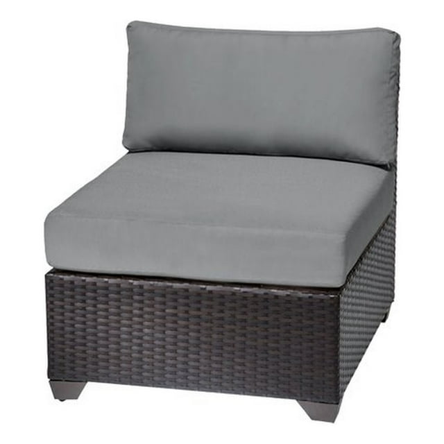 TKC Barbados Armless Patio Chair in Gray