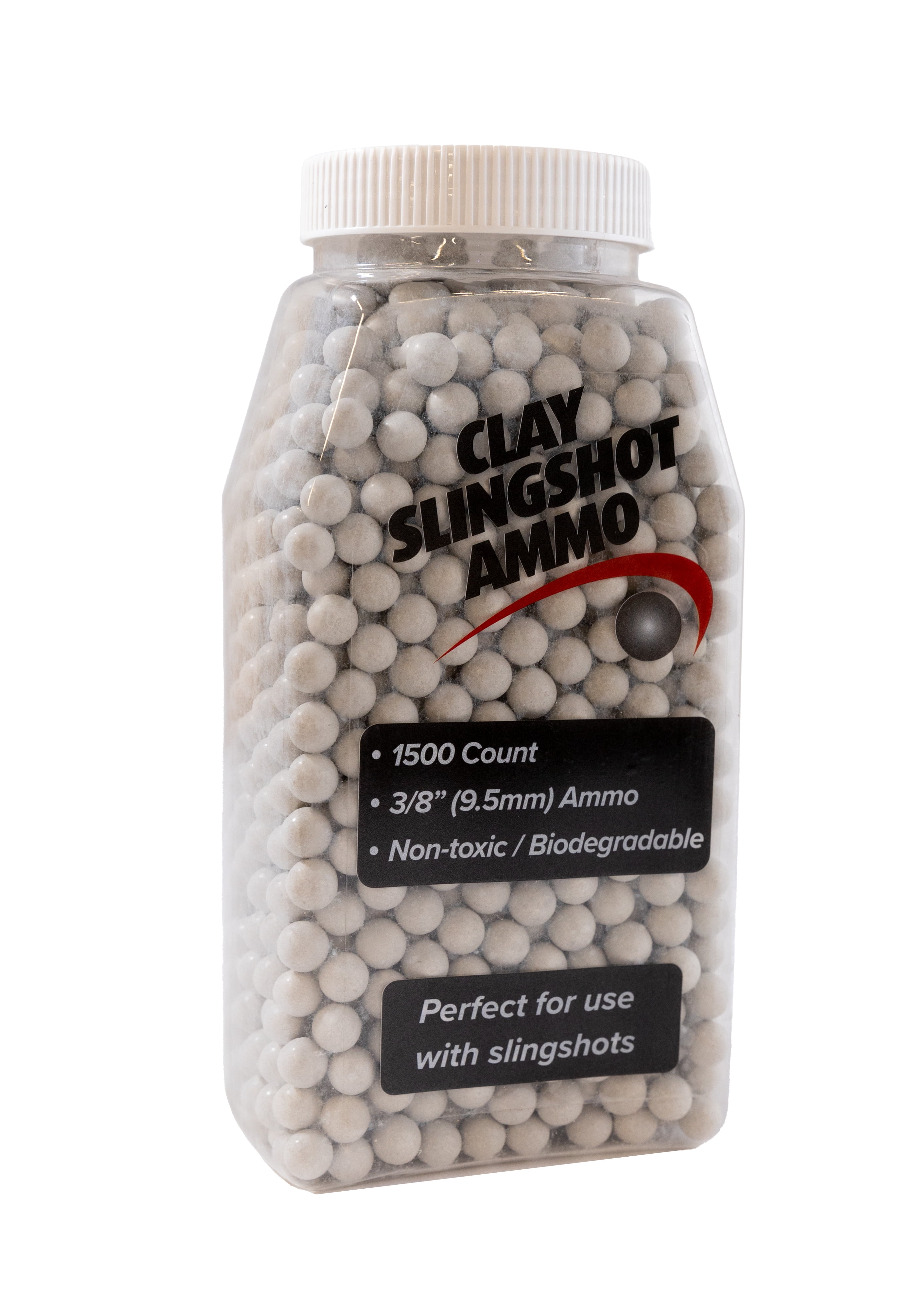 (2 pack) DAC 3/8" Clay Slingshot Ammo 1500ct (Model 38998)