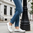 thumbnail image 3 of Ecetana Women's Penny Loafers Slip-Ons Flats Business Dress Shoes Lightweight Walking Driving Shoes, 3 of 6