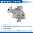 thumbnail image 5 of Unique Bargains No.151000T010/151000T030/1510037010/1510037030 Engine Oil Pump for TOYOTA COROLLA 2009-2019 Pressure Pump, 5 of 7