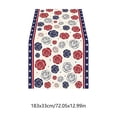 thumbnail image 3 of Uklsqma Independence Day Patriotic Table Runner, Multicolor Linen Table Linen Decor, 183 x 33 cm, for Dining Table Home Party Decoration, 3 of 6