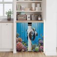 thumbnail image 6 of Funny Diving Panda Kitchen Curtains 54 Inch Length, Ocean Sea Coastal Coral Fish Marine Life Tiers Curtains for Bathroom Bedroom Cafe, Light Filtering Small Window Treatment Drapes 2 Panels 42"Wx54"L, 6 of 8