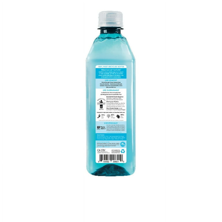 (2 pack) Waiakea Bottled Water, Hawaiian Volcanic Alkaline Water, 500ml (16.9 oz) Bottles, 6 Pack
