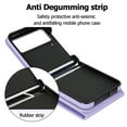 thumbnail image 4 of K-LION for Samsung Galaxy Z Flip 3 Case with RFID Blocking Card Holder Strap Lanyard, Z Flip 3 Wallet Case with Ring Holder Crossbody Phone Case Cover Purse for Women, Purple, 4 of 7