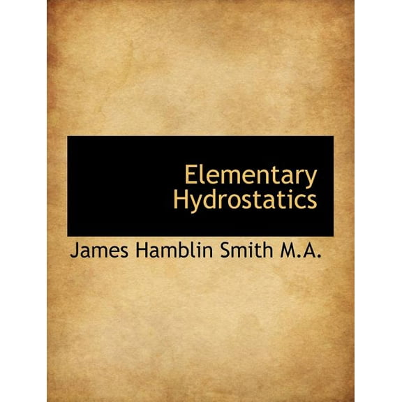 Elementary Hydrostatics (Paperback)