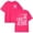 Hot Pink, variant on Girls Love Like Jesus Coquette Bow Christian T-Shirt, Casual Crewneck Tee for Teens Light Pink 130