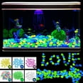 thumbnail image 4 of Pluokvzr 100Pcs Glow Rocks Luminous Cobblestones Glow in the Dark Luminous Pebbles Solar Powered Glowing Stones, 4 of 10