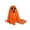 Orange, variant on XHKUYI Halloween Light Up Ghost Figurine 13.8 inches, White Spooky Expression LED Glowing Ghost Figurine, for Halloween Tabletop, Mantel, Yard, Haunted House, Party Decor