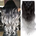 thumbnail image 3 of SEGO 17" Curly Secret Extensions 8PCS/SET 18 clips Full Head Clip in Hair Extensions 170Grams Thick Real Natural Hairpiece, 3 of 8