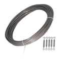 thumbnail image 4 of String Light Guide Wire,Outdoor Hanging Hook Cable Stainless Steel Cable String Light Hanging Kit Reliable and Durable, 4 of 12