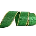 thumbnail image 7 of 'S Day Fabric Ribbons with Wired Edge Green 5cm Wide Glitter Ribbon DIY Crafts for Home Decor, 7 of 7