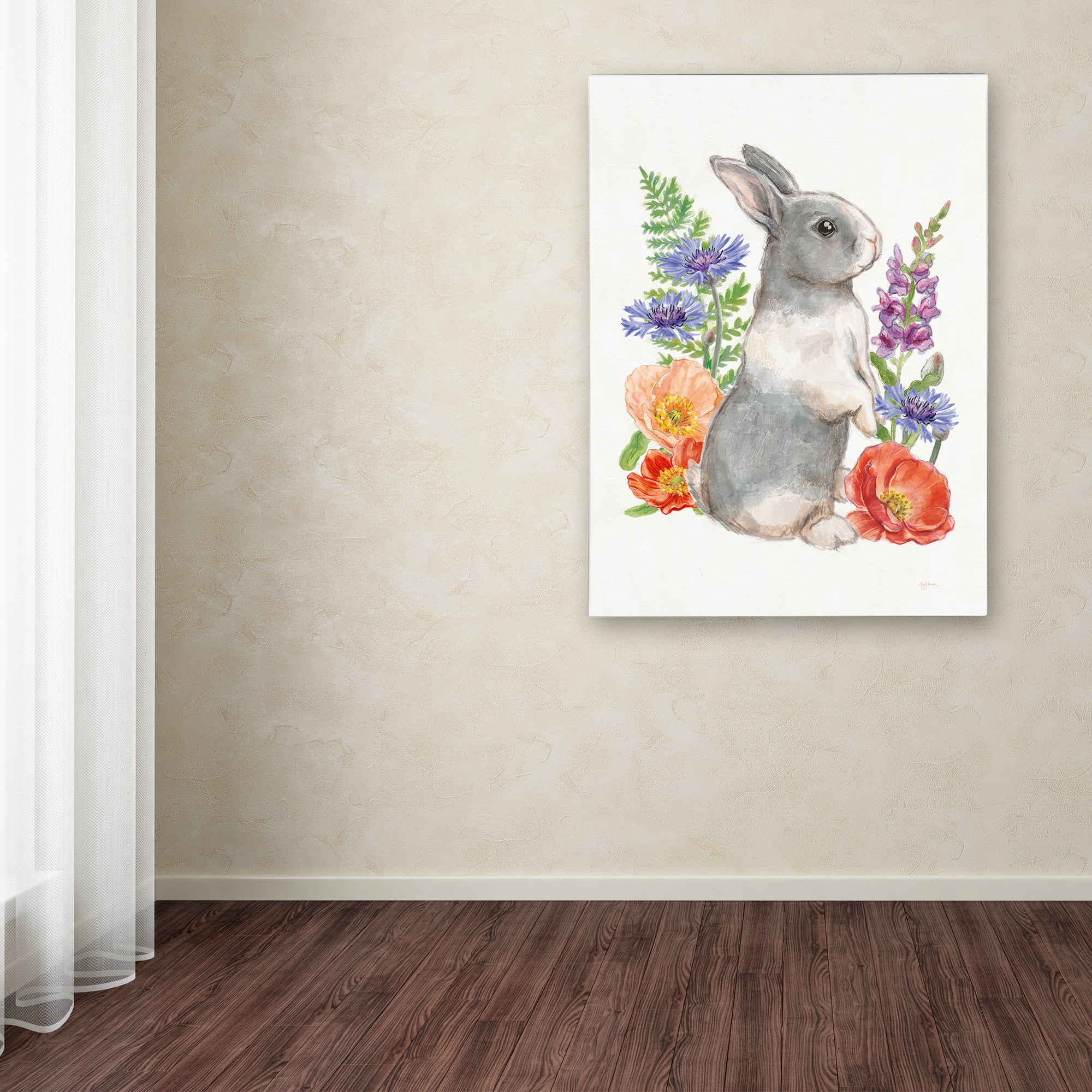 Trademark Fine Art 'Sunny Bunny IV FB' Canvas Art by Mary Urban