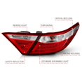 thumbnail image 4 of ANZO 2015-2016 Toyota Camry LED Taillights Red/Clear, 4 of 6