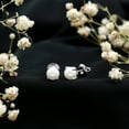 thumbnail image 6 of Rosec Jewels Cultured Freshwater Pearl Stud Earrings for Women - June Birthstone Earrings - AAA Grade - 6 mm - With Jewelry Box, 925 Sterling Silver, 6 of 8
