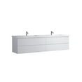 thumbnail image 2 of VSA 84" Wall Mounting Bath Vanity in White with White countertop, 2 of 3