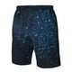 thumbnail image 4 of Balery Blue Glitter Retro Traje de Baño Estilo Hawaiano para Hombre, Shorts de Secado Rápido con Bolsillos-Small, 4 of 6