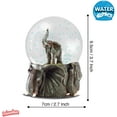 thumbnail image 4 of Water Globe - Elephants from Deluxebase. Hand-Painted Elephant Figurines, Glass Glitter Snow Globe, 4 of 4