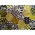 thumbnail image 5 of oneOone Cotton Silk Yellow Fabric Geometric Sewing Craft Projects Fabric Prints By Yard 42 Inch Wide, 5 of 6