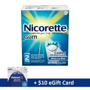 Nicorette 2mg Ice 160ct Gum with FREE $10 E Gift Card