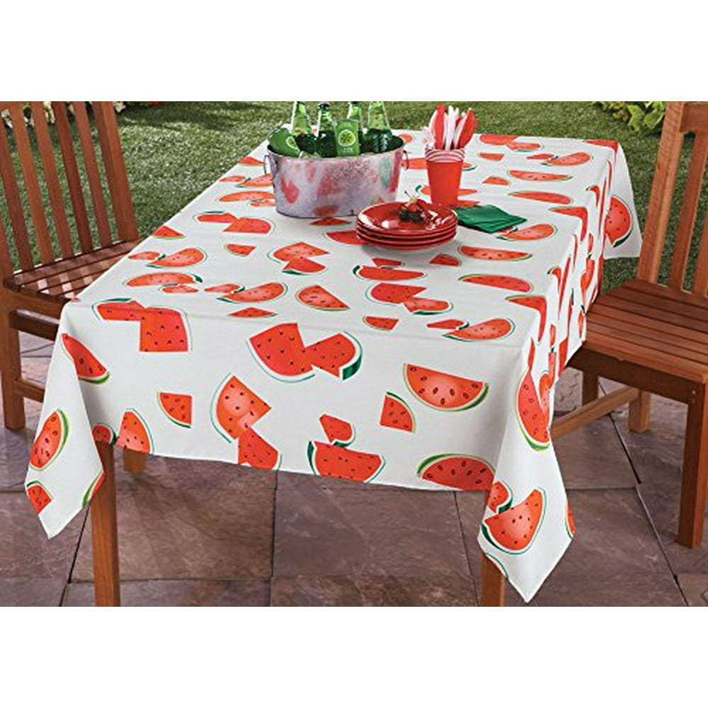 Collections Etc Watermelon Tablecloth Table Linens
