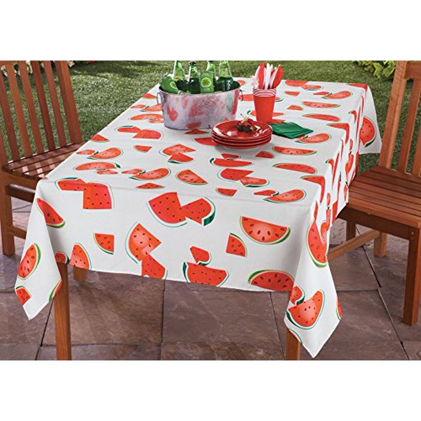 Collections Etc Watermelon Tablecloth Table Linens