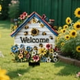 thumbnail image 4 of Wooden Garden Welcome Sign Stake Weather-Resistant for Outdoor Courtyard Flower Pot Decor, 4 of 4