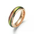 thumbnail image 3 of 316L Stainless Steel Band Rings Men Women's 6mm Silver/Gold/Black/Rose Gold Ring, 3 of 4