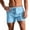 Blue, variant on Men's Swim Trunk Swimwear Bathing Suit Swimsuit Board Beach Sport Short Lightweight Casual Drawstring Elasti Waist Athletic Shorts White S